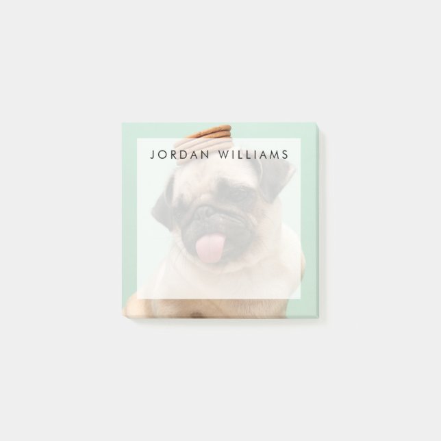Notas Post-it® Pug quiere tratamientos (Anverso)