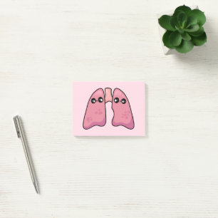 Notas Post-it® Pulmones Adorables - Biología Humana