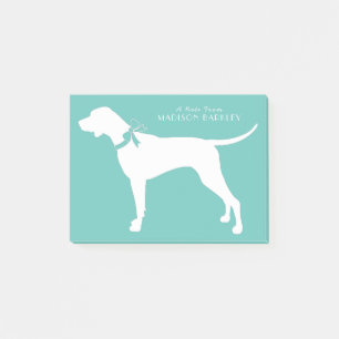 Notas Post-it® Puntero Perro Cachorro Inglés Setenta