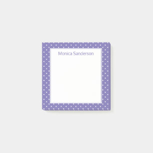Notas Post-it® Punto de Polka Periwinkle
