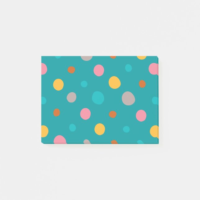 Notas Post-it® Puntos de Acuarela Multicolor 6 (Anverso)