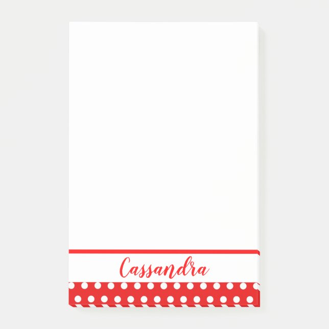 Notas Post-it® Puntos de Polka (Anverso)