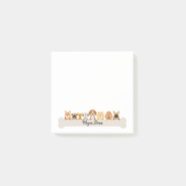 Notas Post-it® Puppy Post It Notes Cute Doggy Notepad