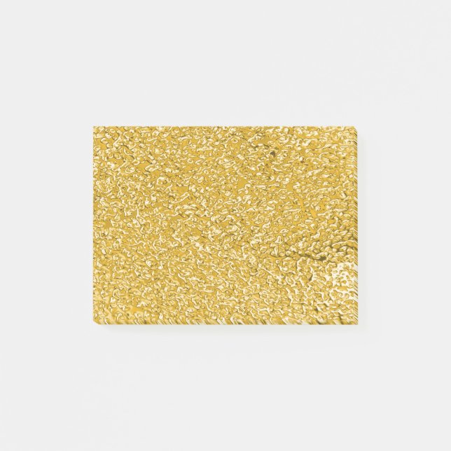 Notas Post-it® PURE GOLD Splatt Pattern + tu texto / foto (Anverso)