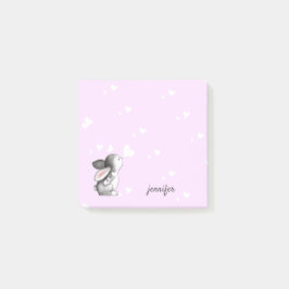 Notas Post-it® Purple Bunny Heart Post anota