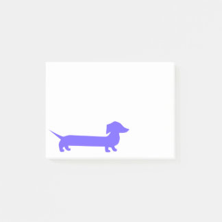 Notas Post-it® Purple Dachshund Cute Doxie