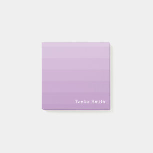 Notas Post-it® Purple Lavender sombrea nombre de texto juvenil