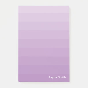 Notas Post-it® Purple Lavender sombrea nombre de texto juvenil