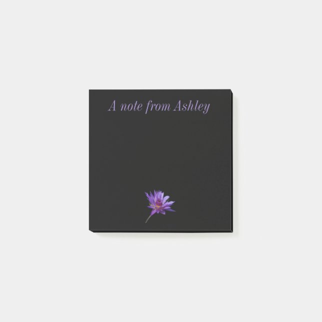 Notas Post-it® Purple Lotus Waterlily Notes (Anverso)