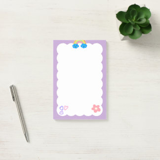 Notas Post-it® Purple sticky notes