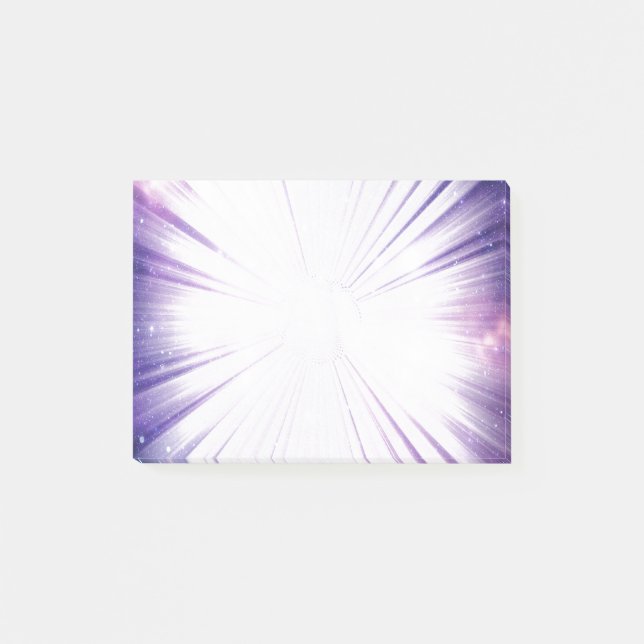 Notas Post-it® Púrpura galáctico (Anverso)