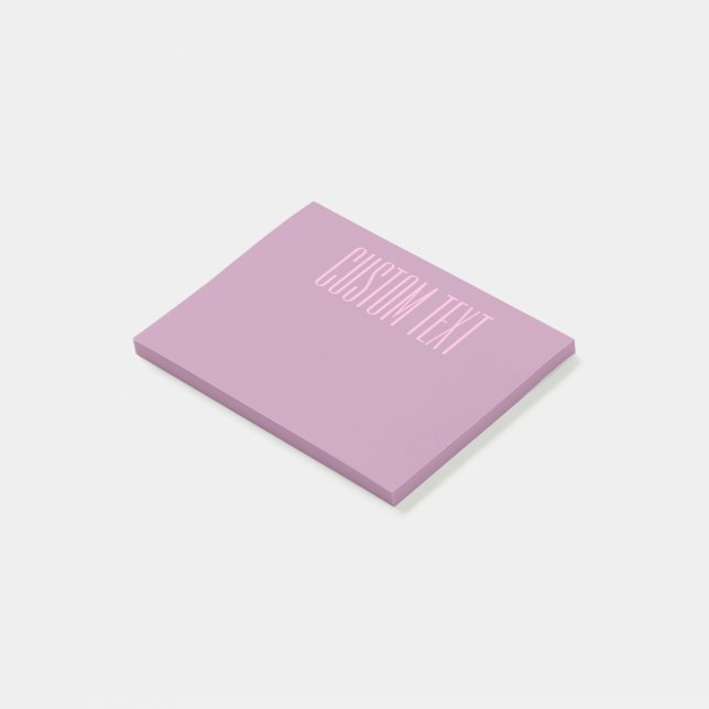 Notas Post-it® Púrpura Pastel y Rosa Claro | Texto Editable Moder (En perspectiva)