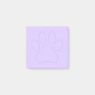 Notas Post-it® Púrpura Paw Print