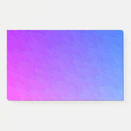 Notas Post-it® Púrpura Pink Blue Ombre Flame Pattern Jumbo Post I