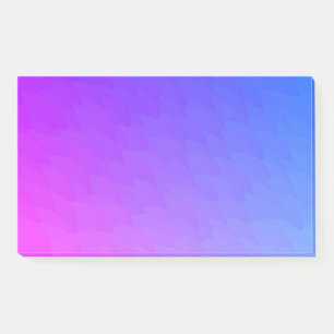 Notas Post-it® Púrpura Pink Blue Ombre Flame Pattern Jumbo Post I