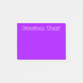 Notas Post-it® Púrpura simple blanca del texto el |