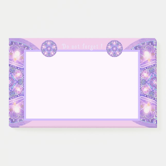 Notas Post-it® Púrpura W1 (Anverso)