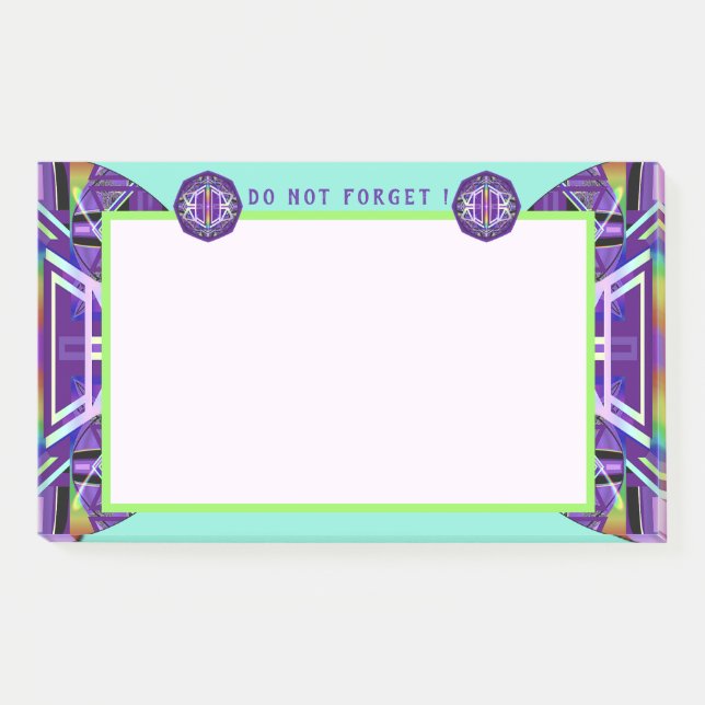 Notas Post-it® Púrpura W3 (Anverso)