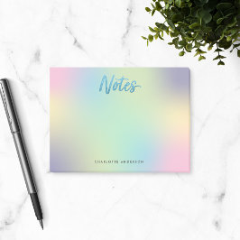 Notas Post-it® Purpurina azul del patrón de mezcla de unicornio