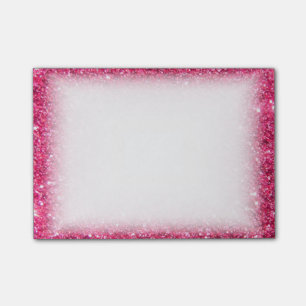 Notas Post-it® Purpurina de las rosas fuertes del encanto
