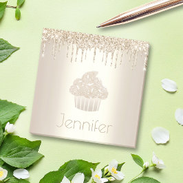 Notas Post-it® Purpurina de quequitos dorados gotea moderno nombr