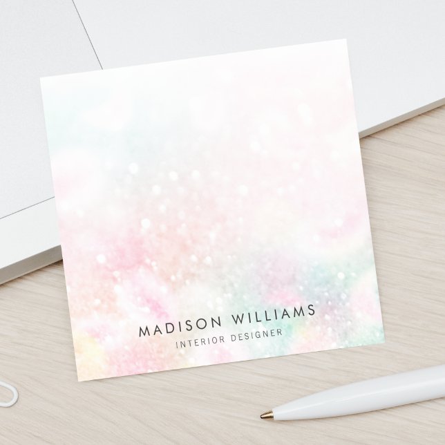 Notas Post-it® Purpurina rosa bonito glamuroso (Subido por el creador)