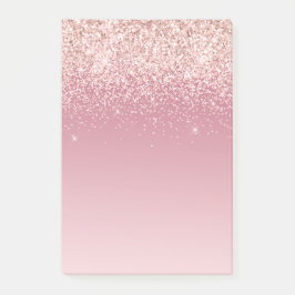 Notas Post-it® Purpurina Rosa Glitz Ombre