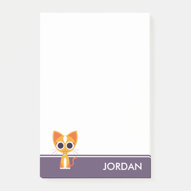 Notas Post-it® Purrl el gato (Anverso)
