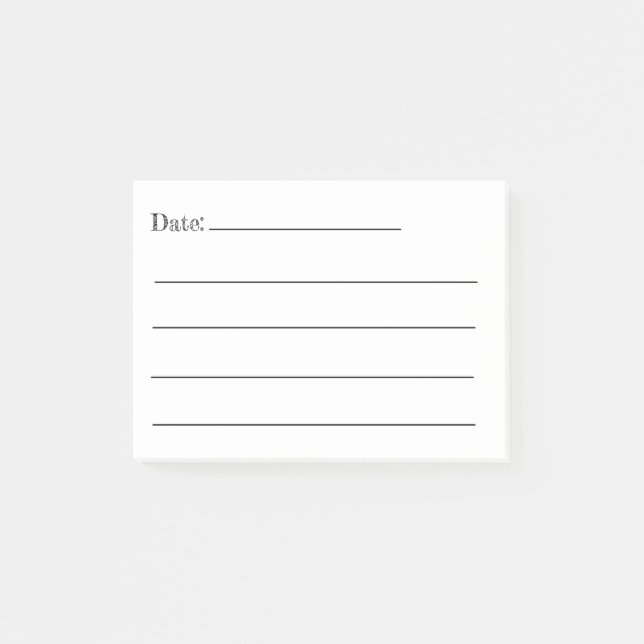 Notas Post-it® Put A Date on It! Post-It Notes (Anverso)