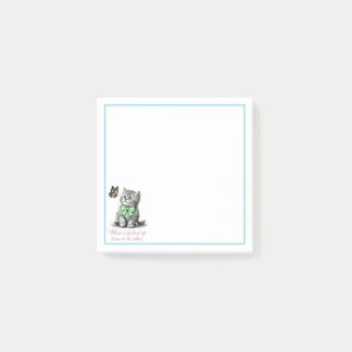 Notas Post-it® Qué F tiempo para estar vivo, gatito