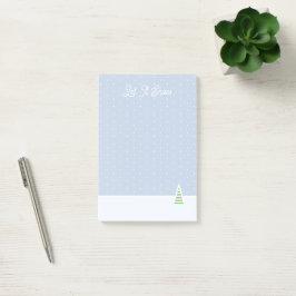 Notas Post-it® Que Nieva Pequeños Puntos De Polka Azul De Hielo D