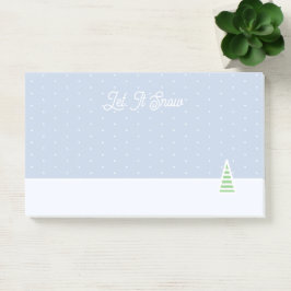 Notas Post-it® Que Nieva Pequeños Puntos De Polka Azul De Hielo D
