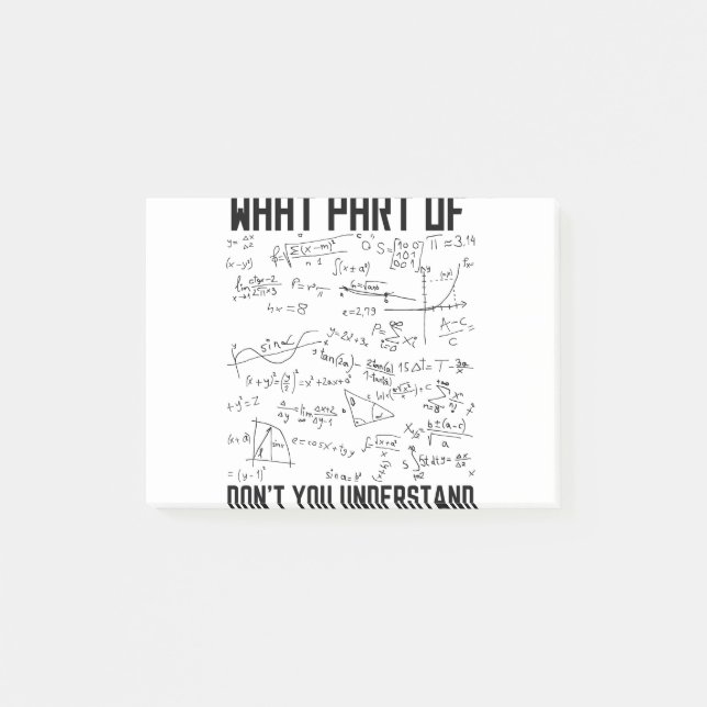 Notas Post-it® Qué parte de no entiendes (Anverso)