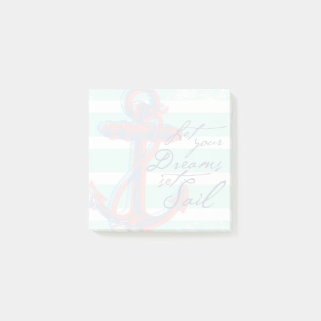 Notas Post-it® Que tus sueños naveguen (Anverso)