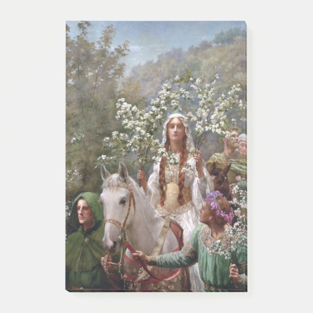 Notas Post-it® Queen Guinevere's Maying (by John Collier) (Anverso)