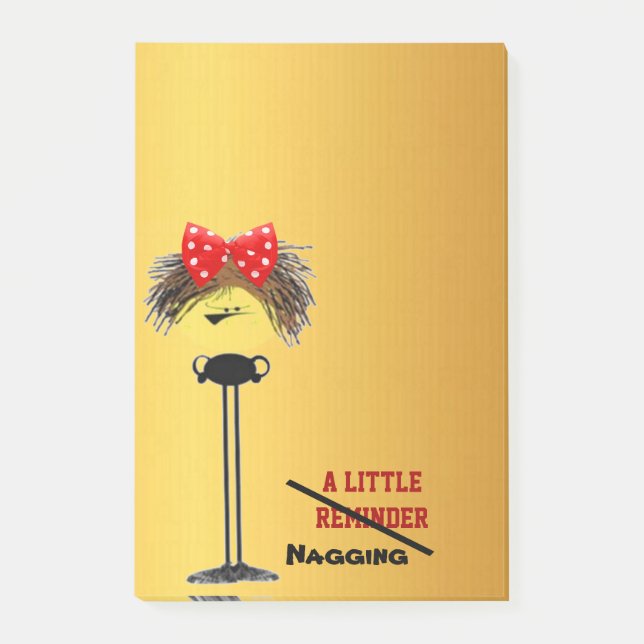 Notas Post-it® Queja gruñona (Anverso)