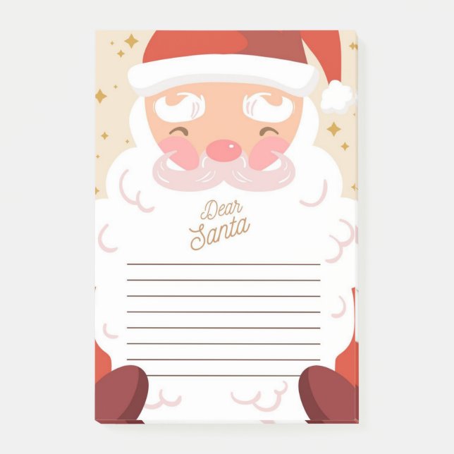 Notas Post-it® Querido Santa (Anverso)
