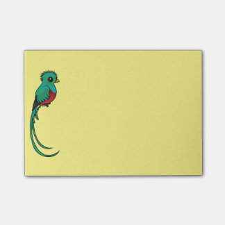 Notas Post-it® Quetzal resplandeciente de Birdorable