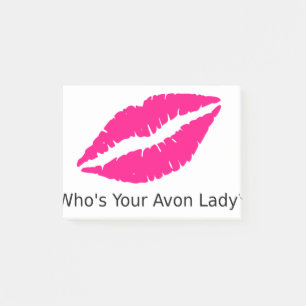 Notas Post-it® Quién es su señora Lips de Avon