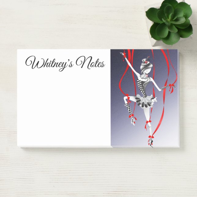 Notas Post-it® Quirky Ballerina Tuppet Red Ribbons (Oficina)