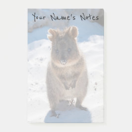 Notas Post-it® Quokka personalizado y feliz en la playa