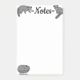 Notas Post-it® Raccoons