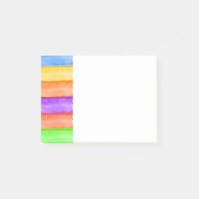Notas Post-it® Rainbow 4x3 Post Notes (Anverso)