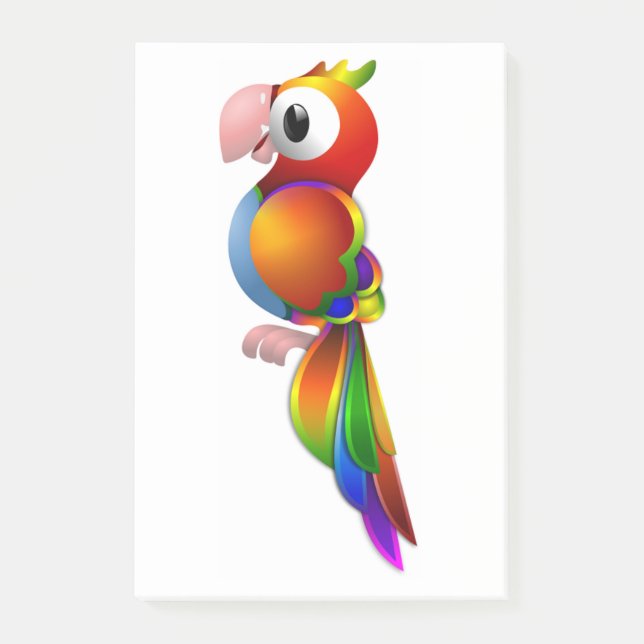 NOTAS POST-IT® RAINBOW PARROT (Anverso)