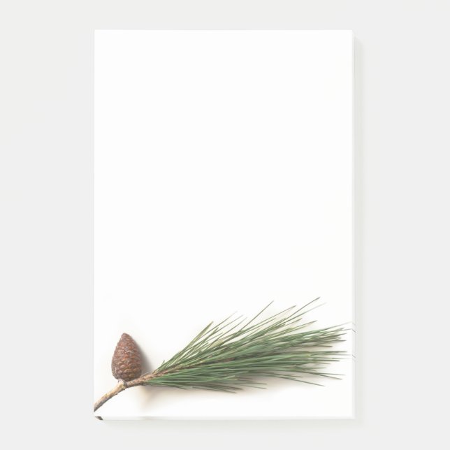 Notas Post-it® Rama de pino con pineconas (Anverso)