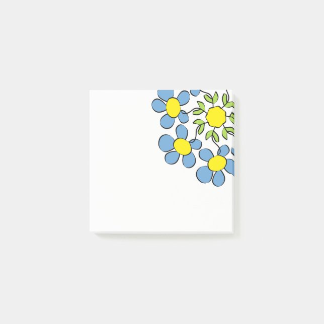Notas Post-it® Ramo de flores primaverales (Anverso)