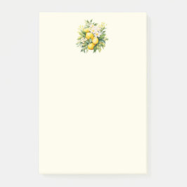 Notas Post-it® Ramo de limón con flores blancas