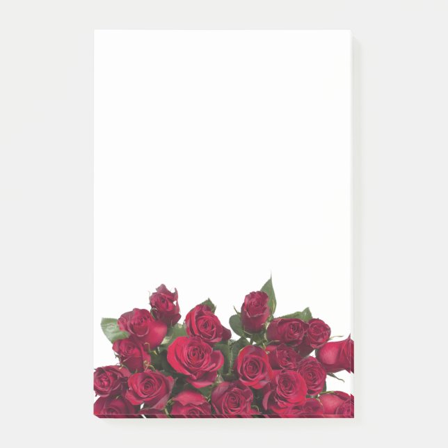 Notas Post-it® Ramo de rosas rojos (Anverso)