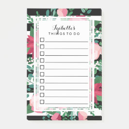 Notas Post-it® Ramo rojo y rosado hermoso - hacer la lista