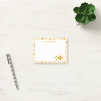 Notas Post-it® Ramos Florales de Margaritas de Primavera Personal